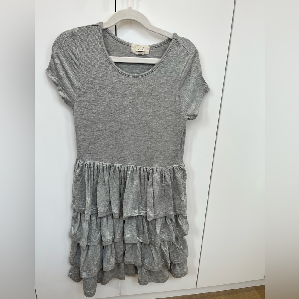 Peek Silver Girls Party Dress Size 8